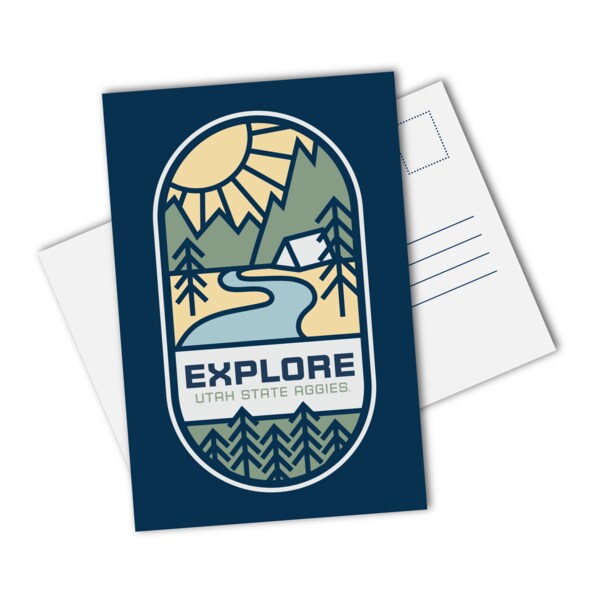 Explore Utah State University Wanderlust Scene Postcard